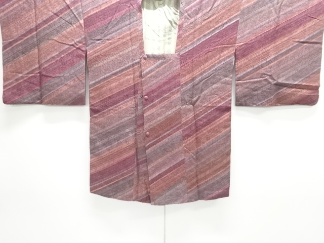 JAPANESE MICHIYUKI COAT / MATELASSE / DIAGONAL STRIPE